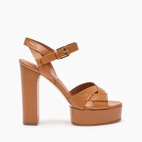 Casadei Betty Leather Platforms Sandals Etruria 1L328J1201FLORE