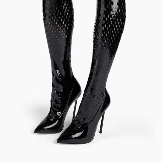 Casadei Ultravox Over The Knee Black 1T095W120TULTRA