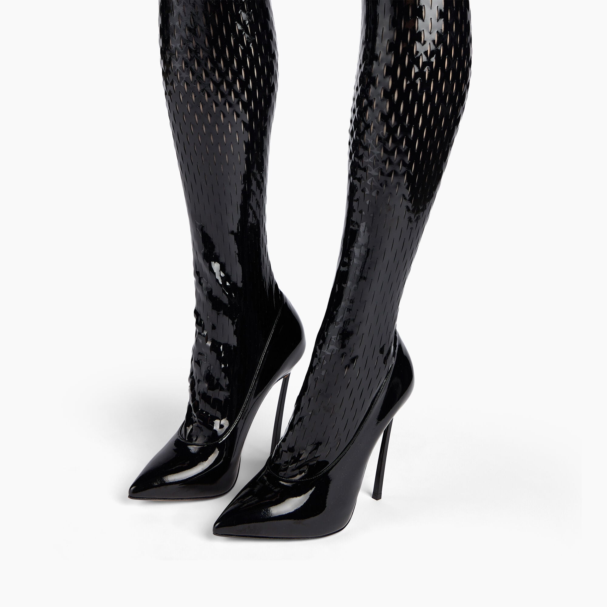 Casadei Ultravox Over The Knee Black 1T095W120TULTRA