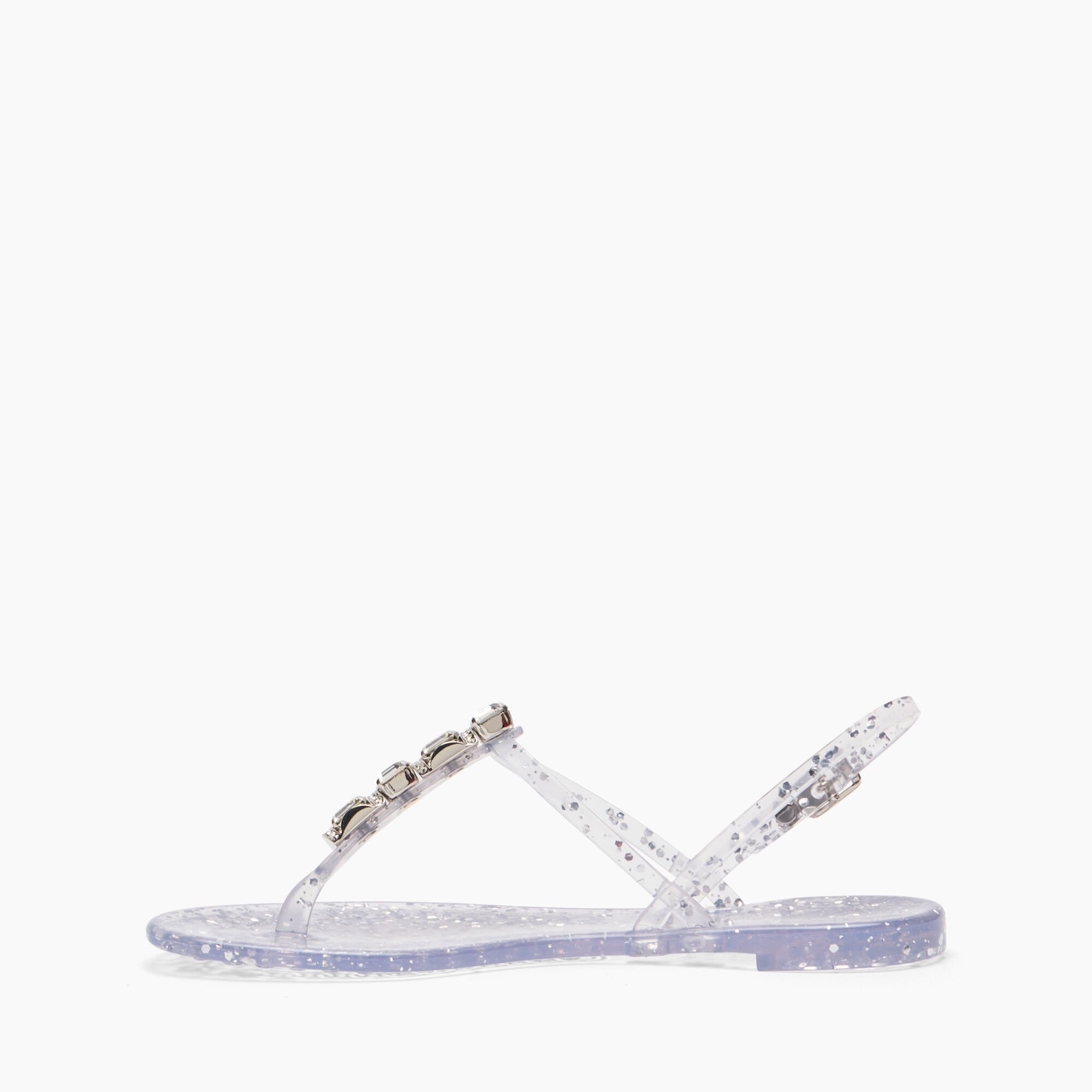 Casadei Jelly Glitter Decor Sandals Ice and Silver 2Y256J0101BHGLT