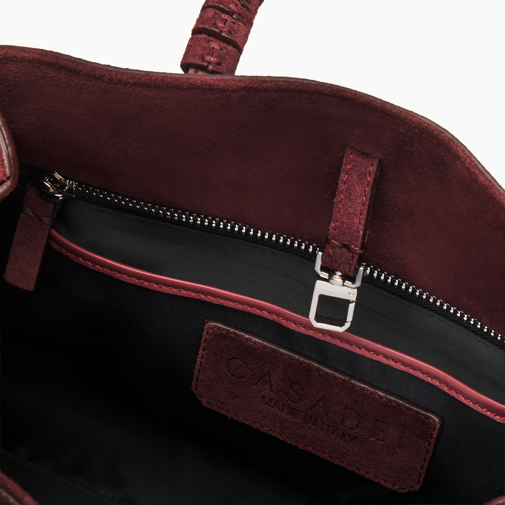 Casadei Park Avenue Velour Bag Amarena 3W485A0000PAKVL