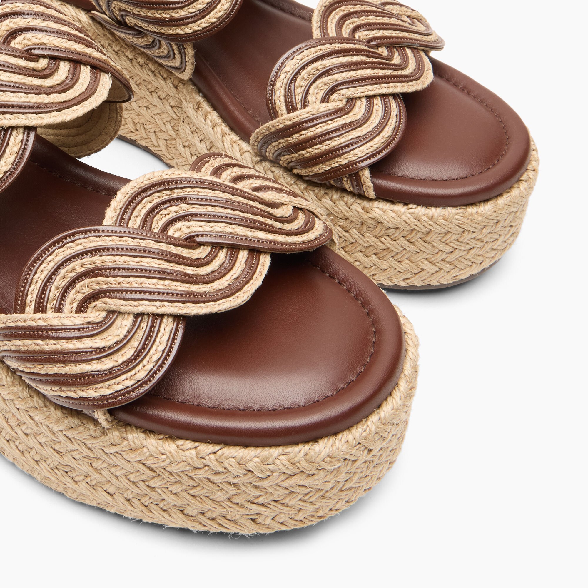 Casadei Thaiti Wedge Cocoa 1M571B0201TAHTI