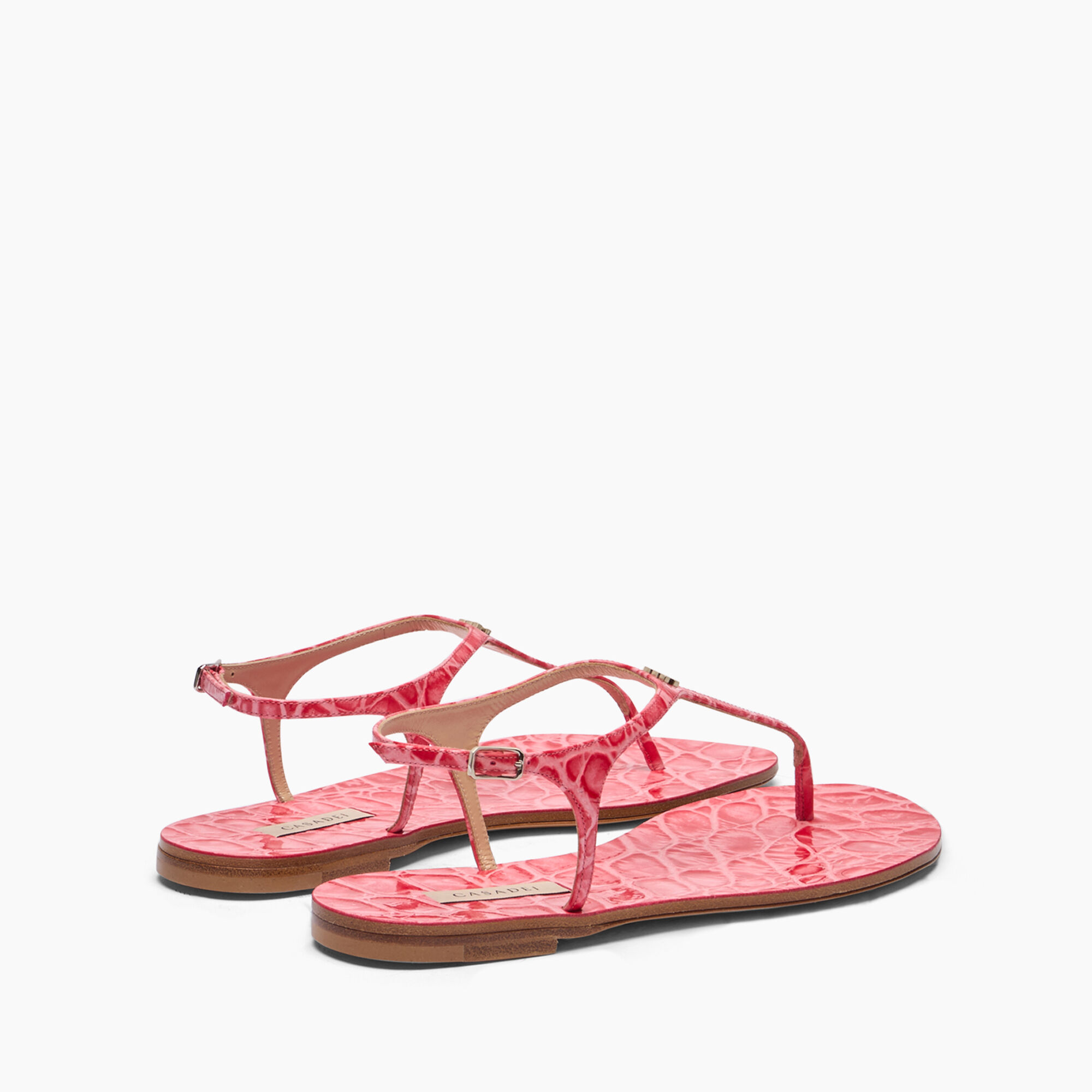 Casadei Jurassic Thong Sandals Coral 1N232J0101C2663