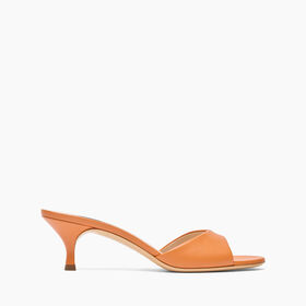 Casadei Julia Kitten Leather Mules Paprika 1M408J0501MINOR