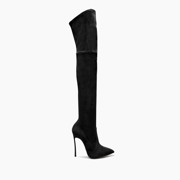 Casadei بوت بليد فوق الركبة أسود 1T000D125TT0005