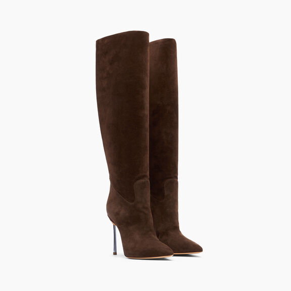 Casadei Blade Suede Boot Cacao 1S329Y100MC1832 Casadei Blade Suede Boot Cacao 1S329Y100MC1832