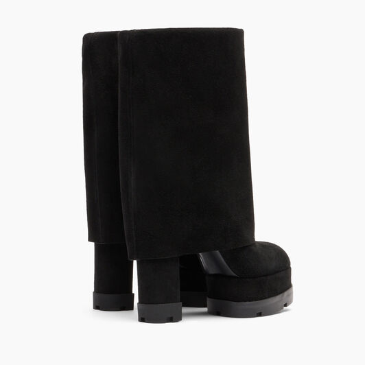Casadei Nancy Reversable Suede Boots Black 1S246Z1201RENNA