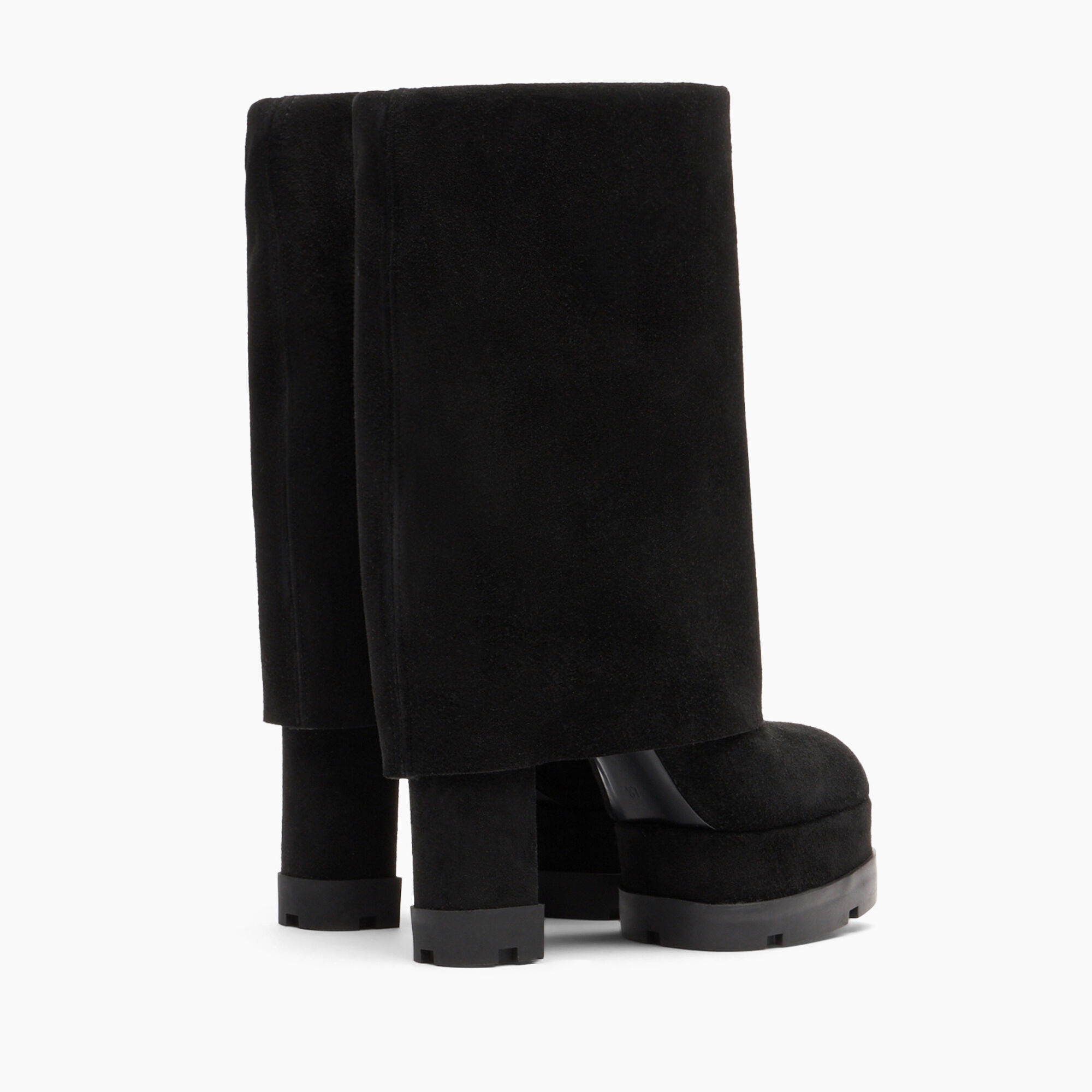 Casadei Nancy Reversable Suede Boots Black 1S246Z1201RENNA