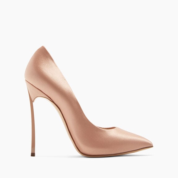 Casadei حذاء بكعب بليد توينتيز لون مسحوقي 1F916W120TSATIN