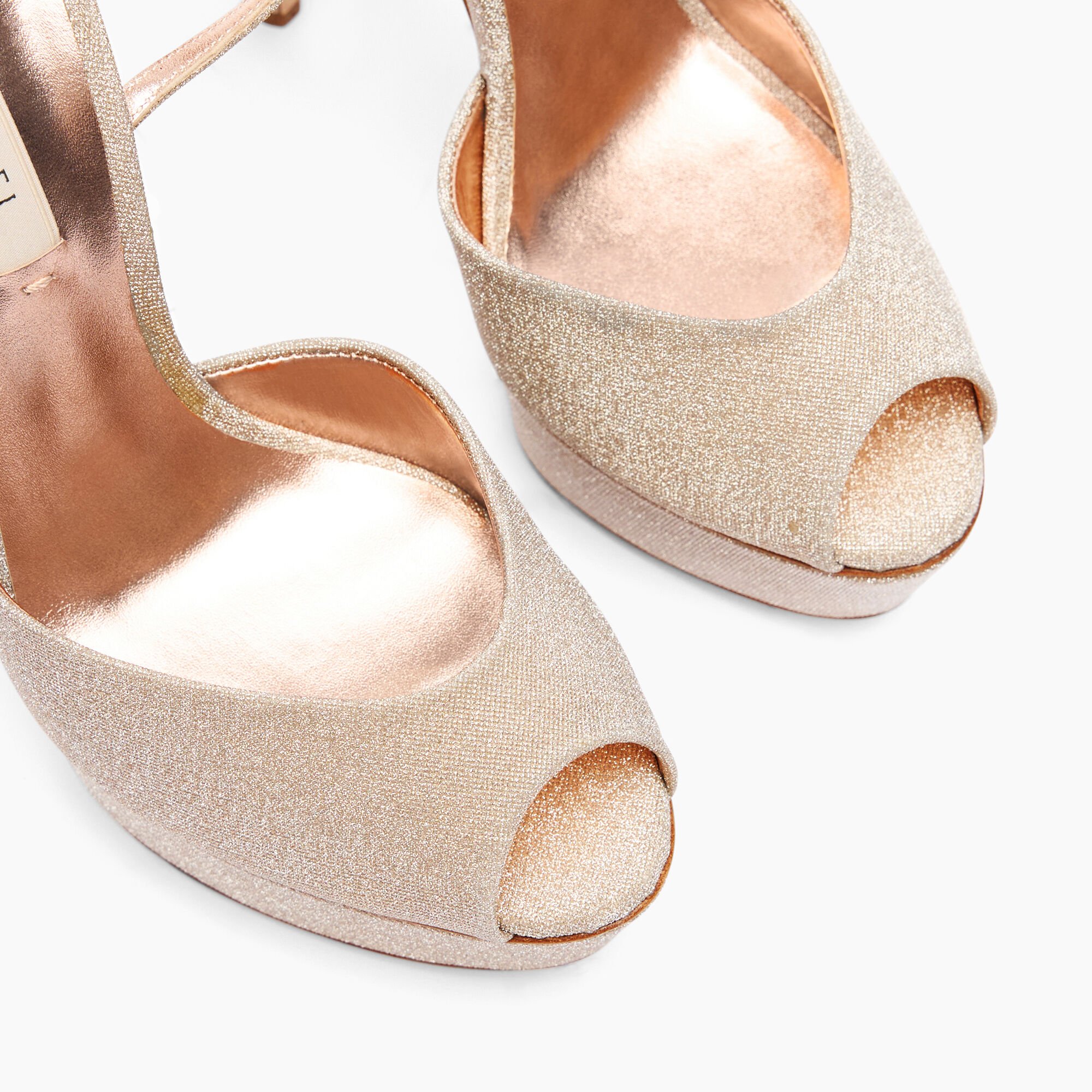 Casadei Flora Solar Eclipse Platform Sandals Nude 1L091V1401SOLEC