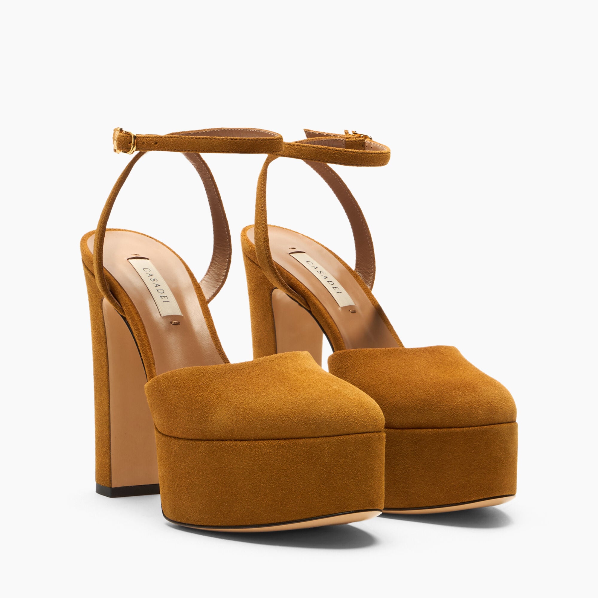 Casadei Patty Platform Renna Sandal Saffron 1G688C1301RENNA Casadei Patty Platform Renna Sandal Saffron 1G688C1301RENNA