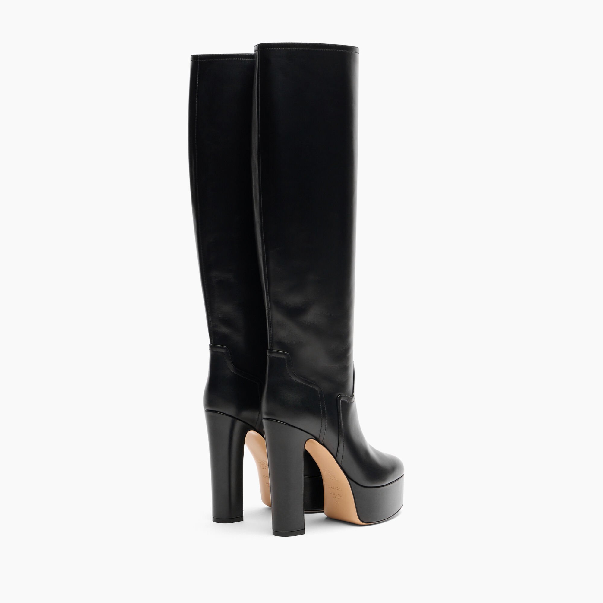 Casadei Patty To The Knee Boots Black 1S381A1301LOVEC