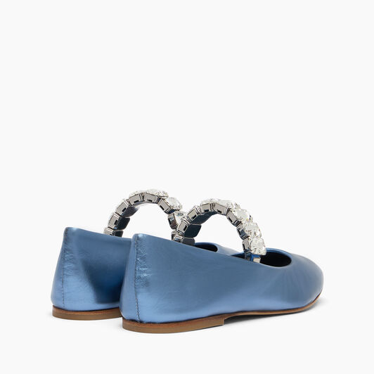 Casadei Flash Ballet Flats Denim 1A283J0101C2676