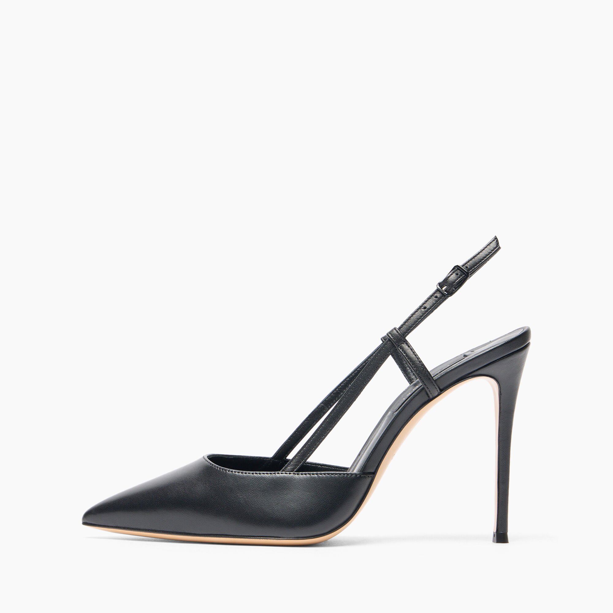 Casadei Julia Leather Slingbacks Black 1G619J1001MINOR