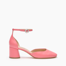 Casadei Cleo Leather Pumps Corallo 1H018J0501C2649