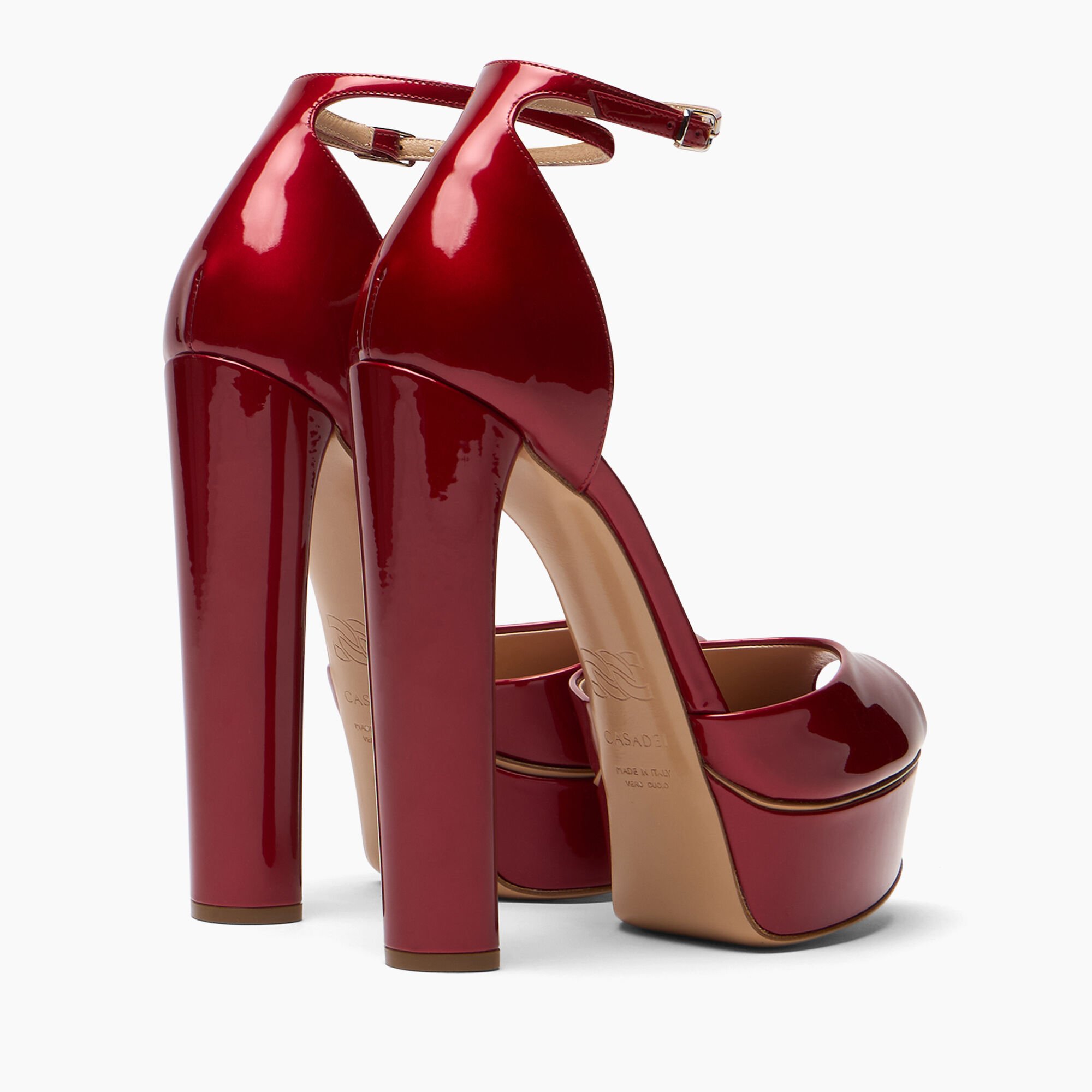 Casadei Flara Platform Samurai Ultrared 1L287Y1401SAMUR Casadei Flara Platform Samurai Ultrared 1L287Y1401SAMUR