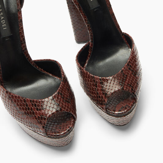 Casadei Sandale Flora Platform Basilisco Saddle 1L287Y1401BASIL Casadei Sandale Flora Platform Basilisco Saddle 1L287Y1401BASIL