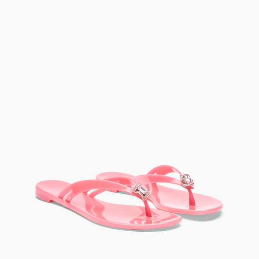 Casadei Jelly Flip Flops Coral 2Y000D0101BEACH