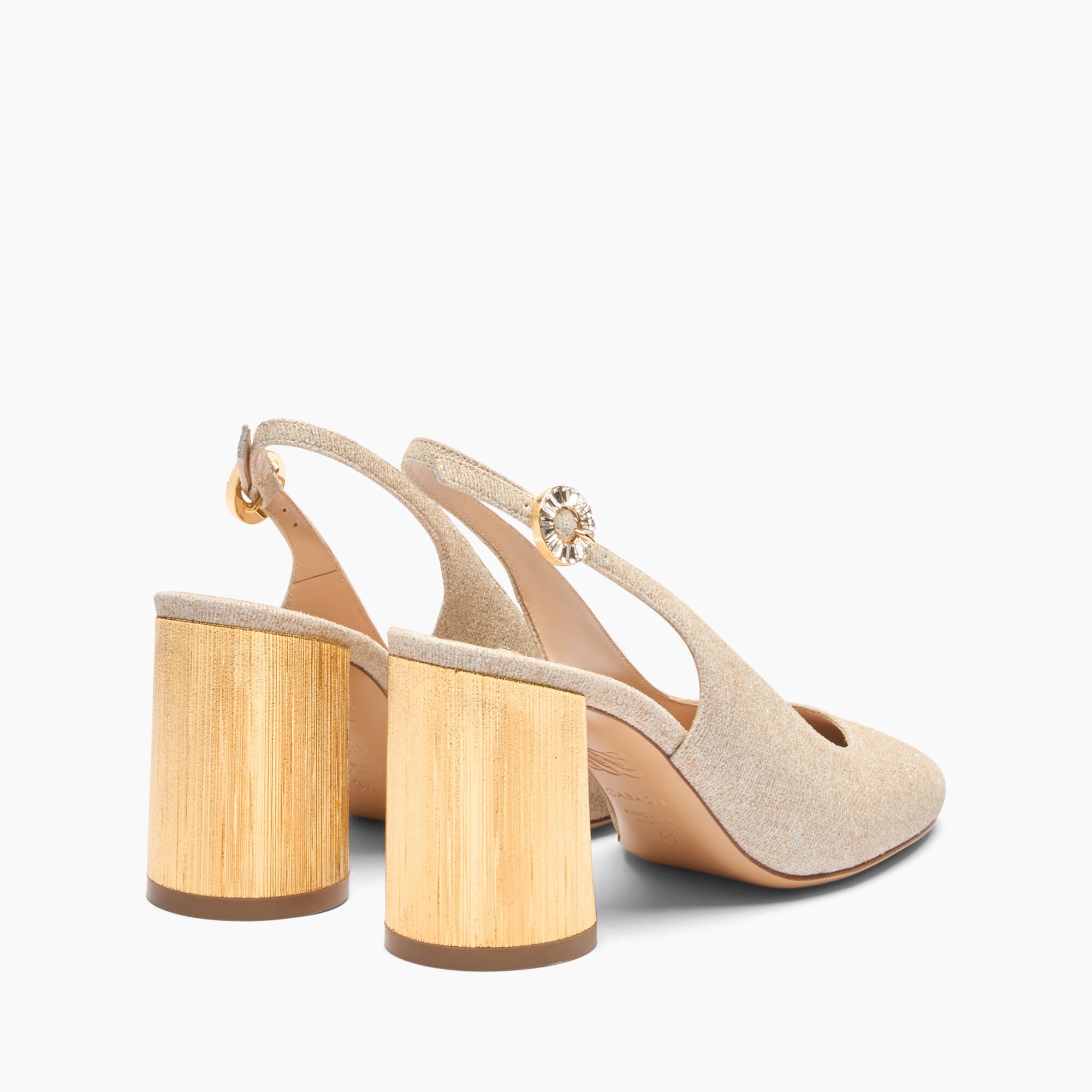 Casadei Opera Cleo Bellagio Slingbacks Gold 1G641J0801C2658