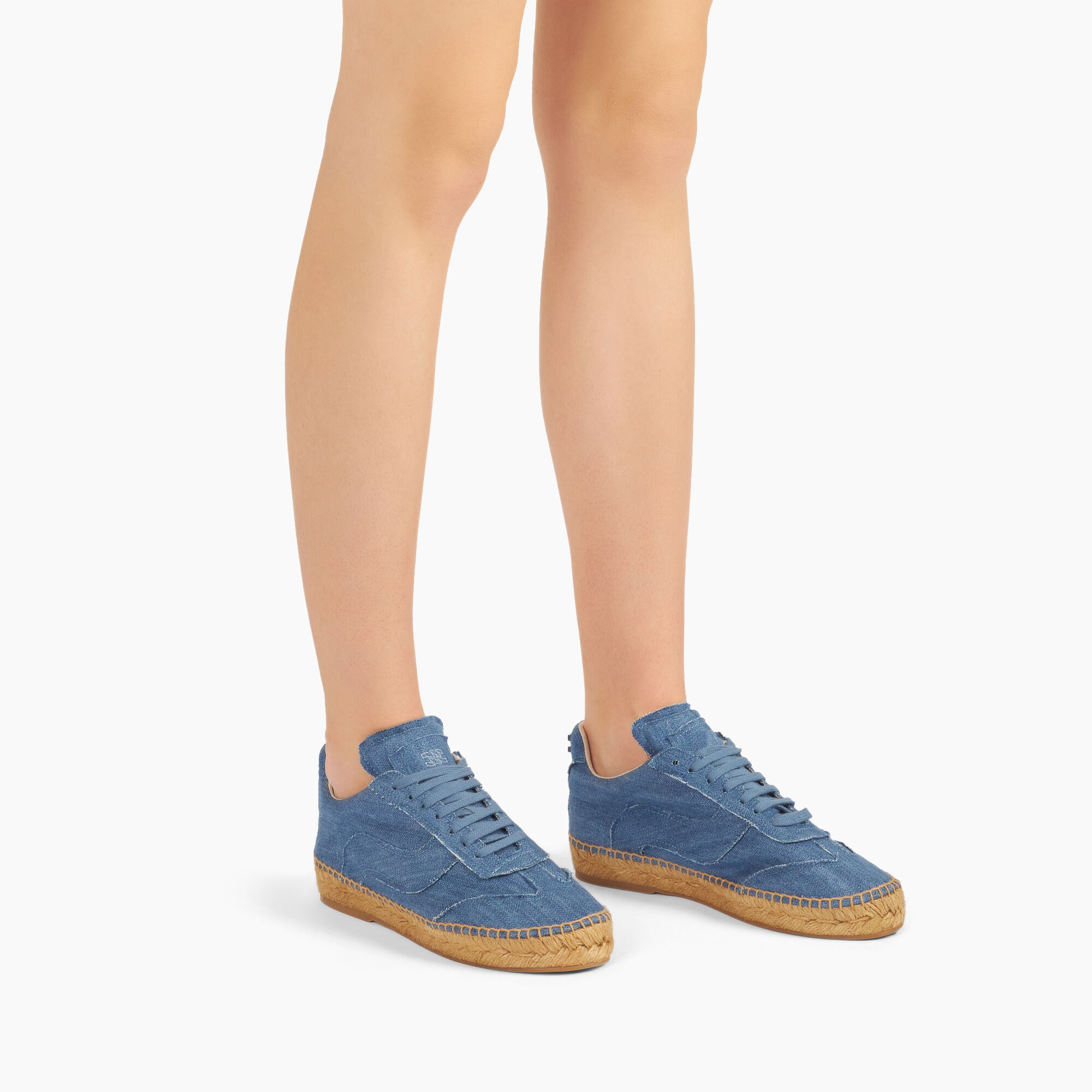 Espadrillas Baleari Sneakers in Jeans for Women Casadei