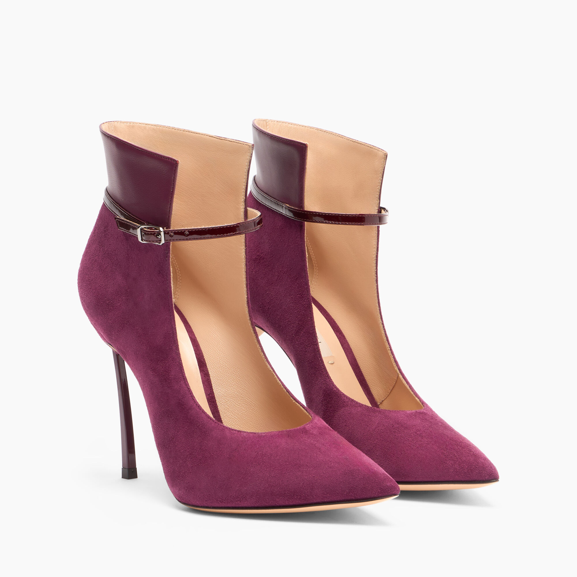 Casadei Blade Suede Pumps Amarena 1H038A100TT0534