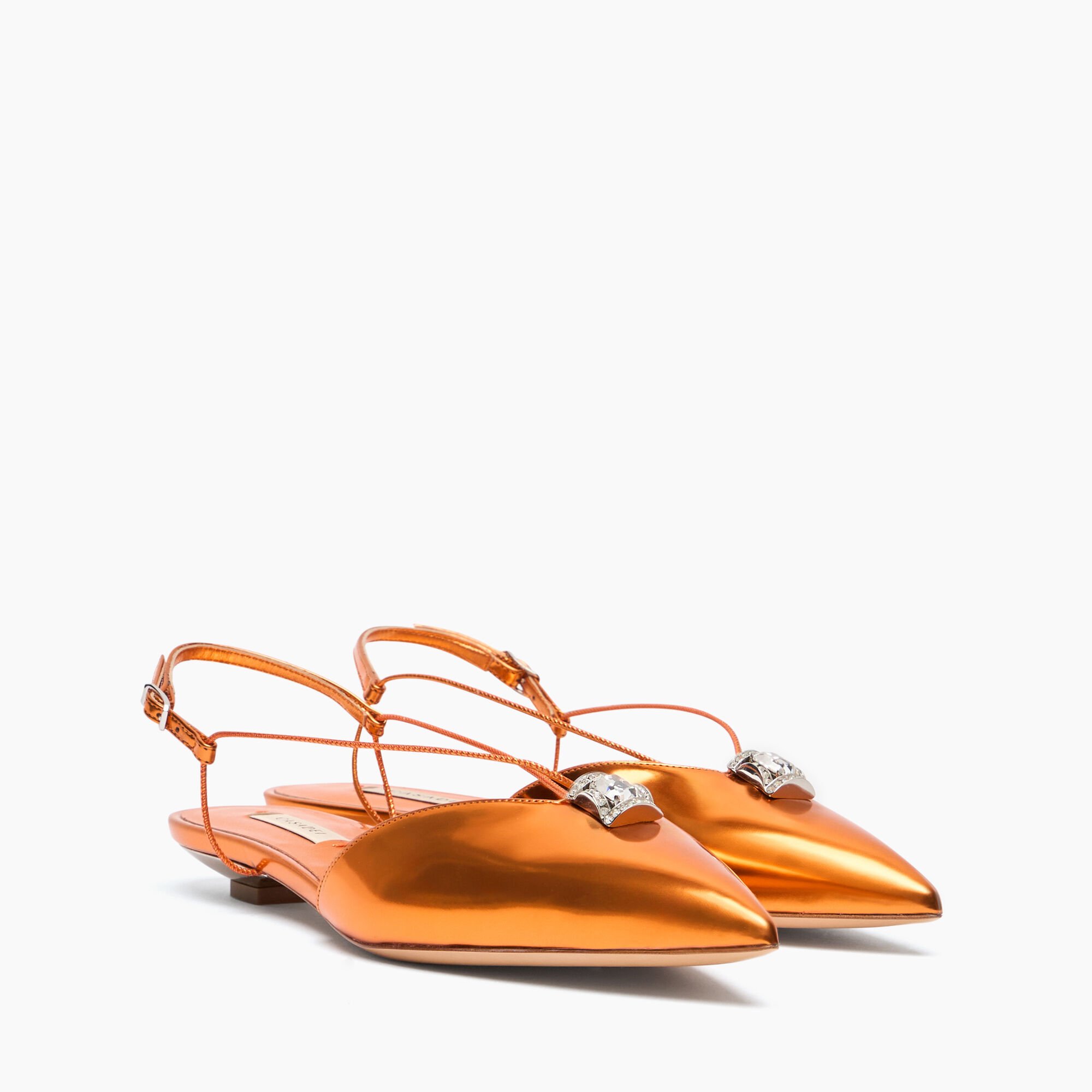 Casadei Blade Kitten Cas2025 Flats Paprika 1G624J020MC2632
