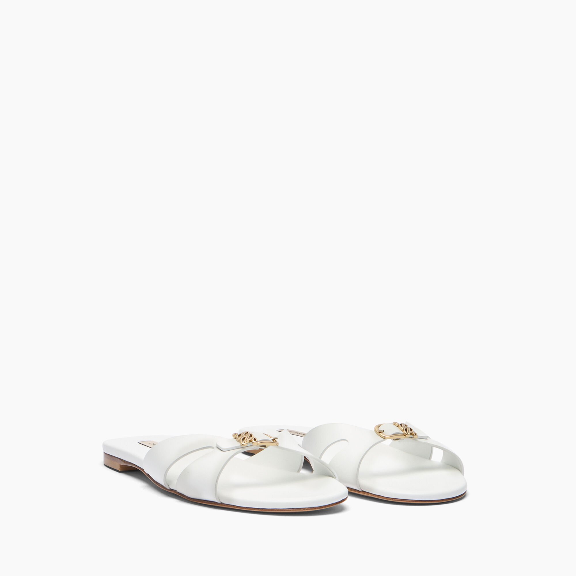 Casadei Jane Slide Sandal White 1M564B0101C2124