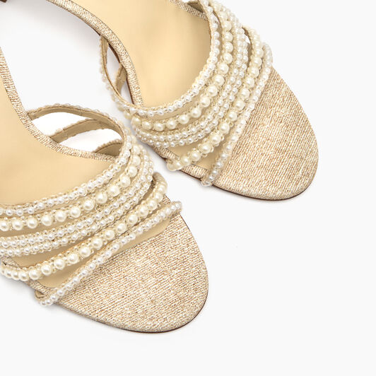 Casadei Pearlsway Blade Mule Gold 1M476J080MC2784