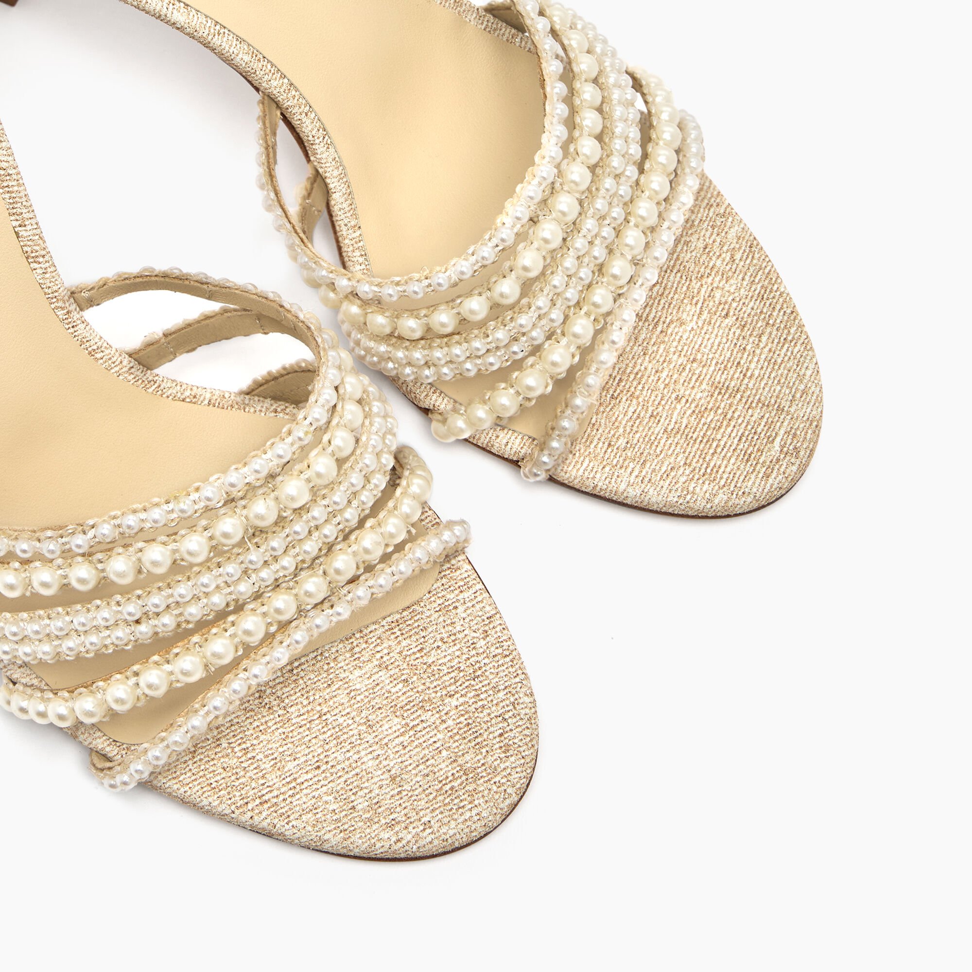 Casadei Pearlsway Blade Mule Gold 1M476J080MC2784
