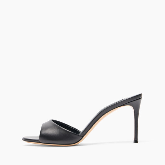 Casadei Julia Leather Mules Black 1M407J0801MINOR
