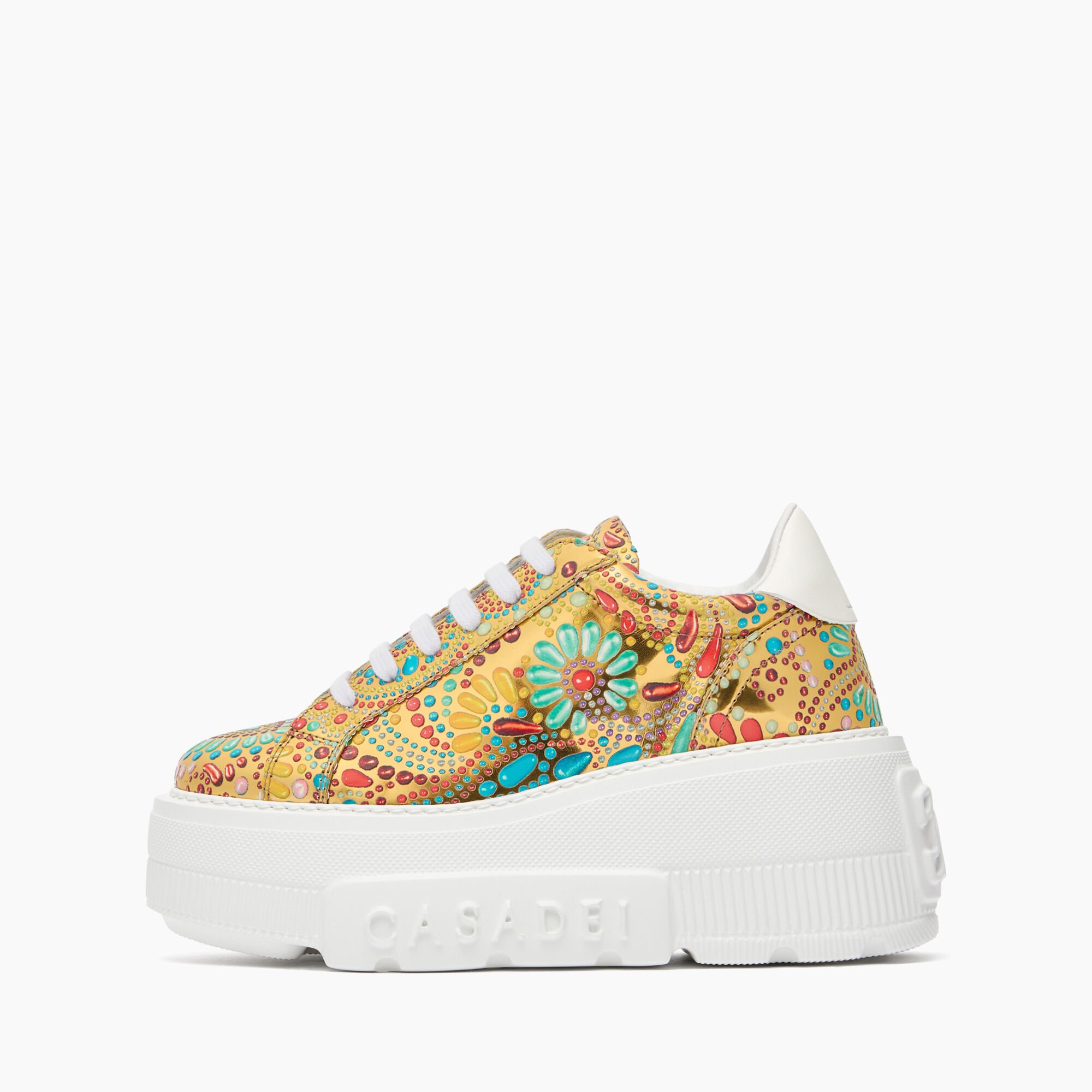 Casadei Nexus Nuggets Sneakers Gold 2X055J0701NUGGE