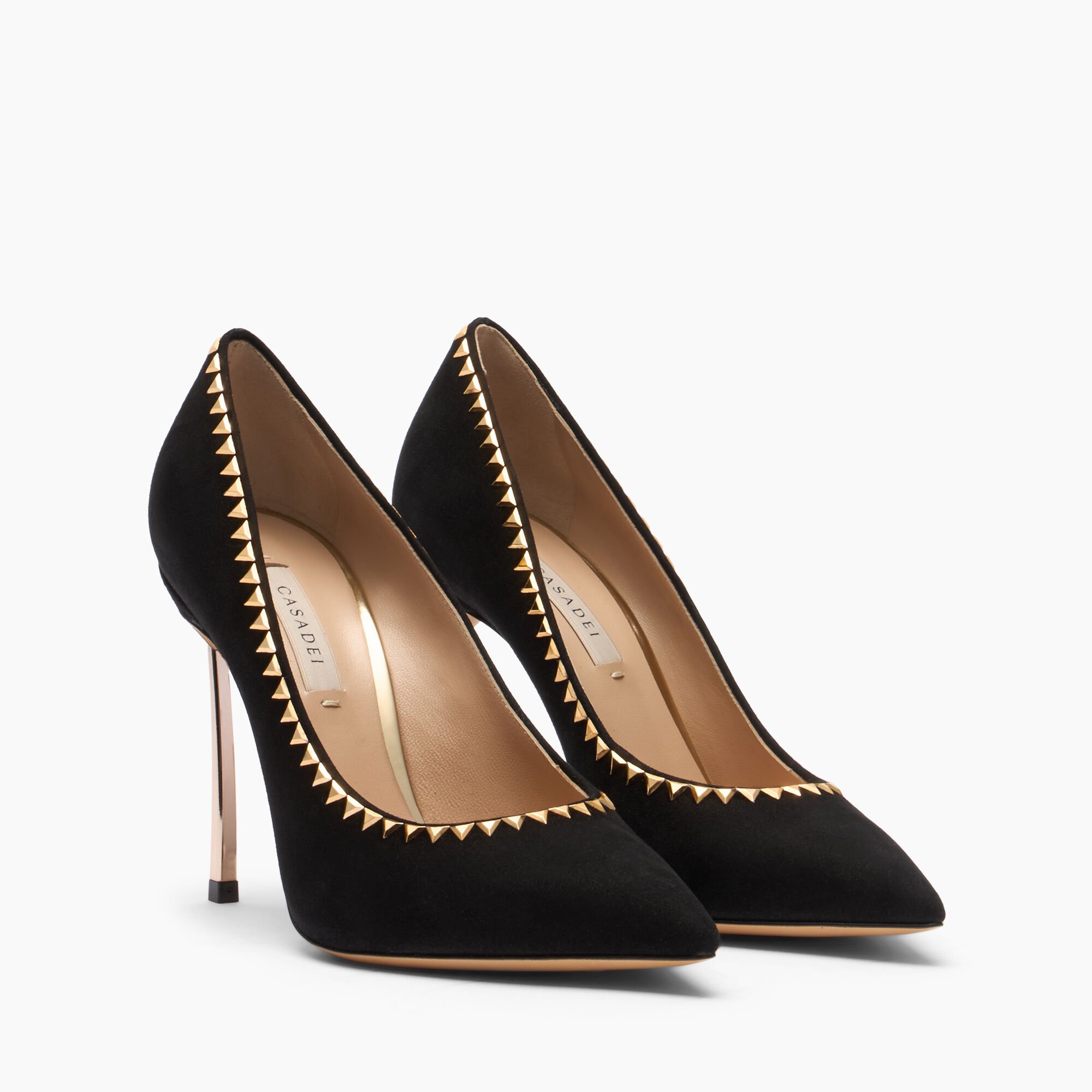 Casadei Divine Blade Pump Gold Black 1F036A100MC2903