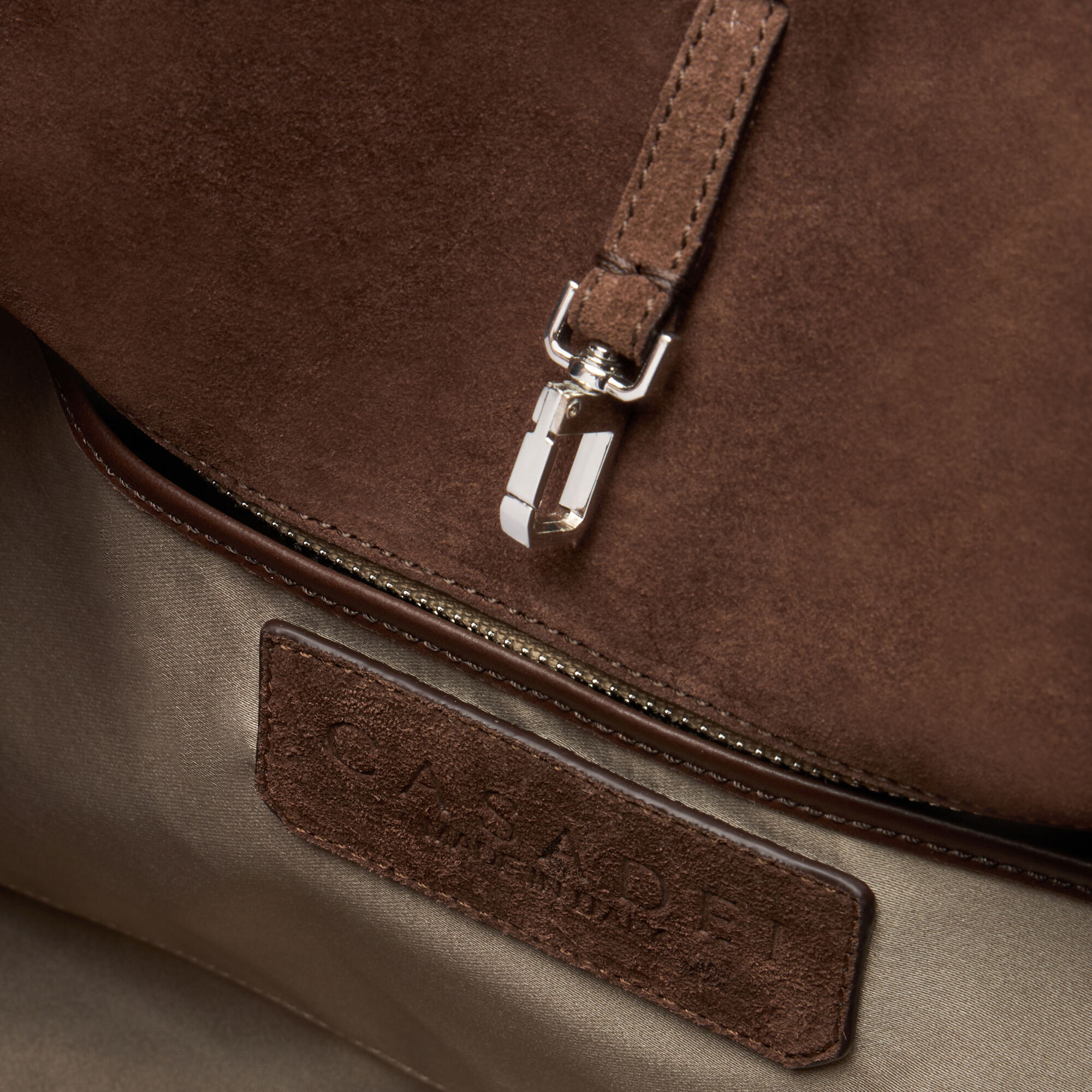 Casadei Park Avenue Velour Bag Cacao 3W458J0000PAKVL