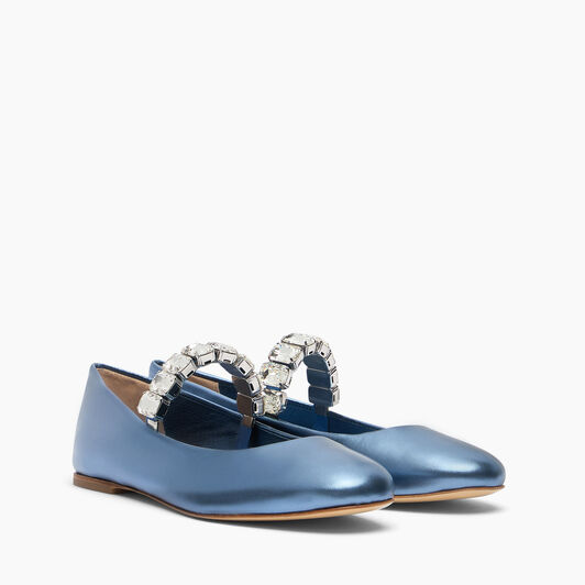 Casadei Flash Ballet Flats Denim 1A283J0101C2676