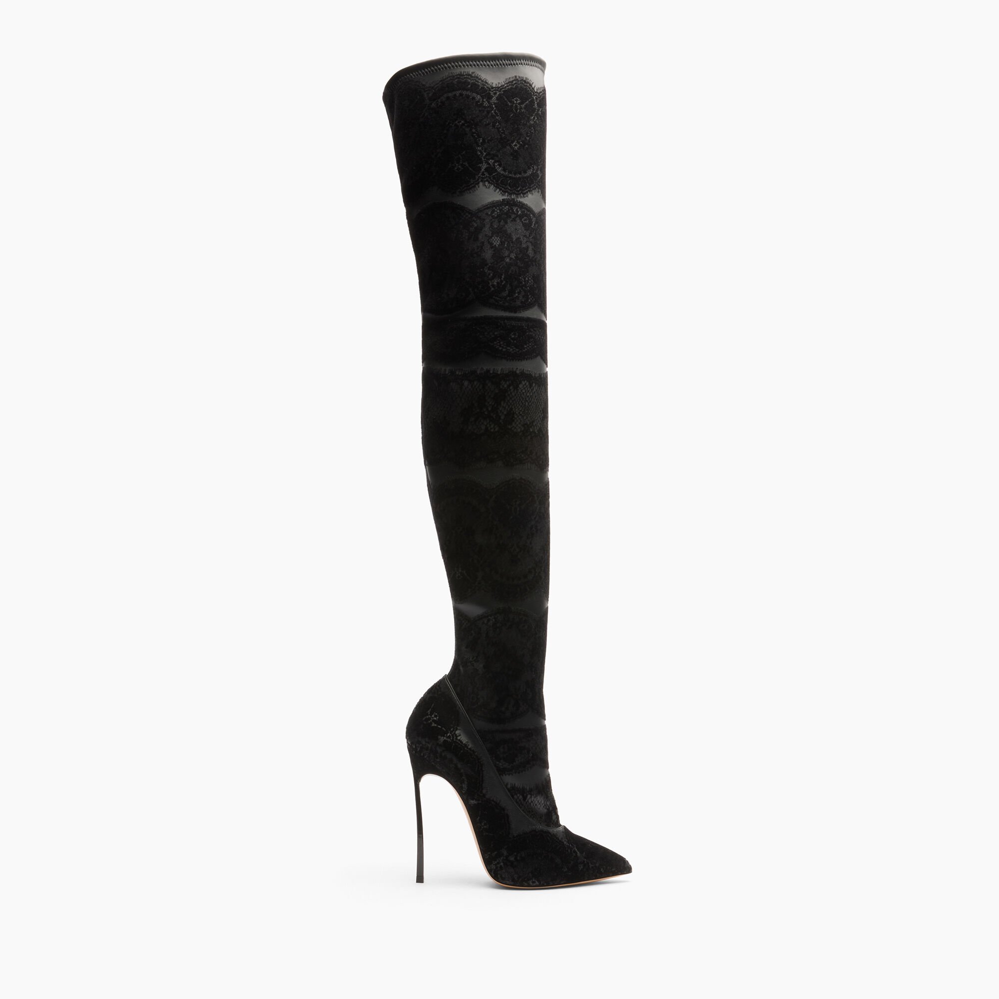 Casadei Lingerie Blade Over The Knee Black 1T082A120TLNGRE