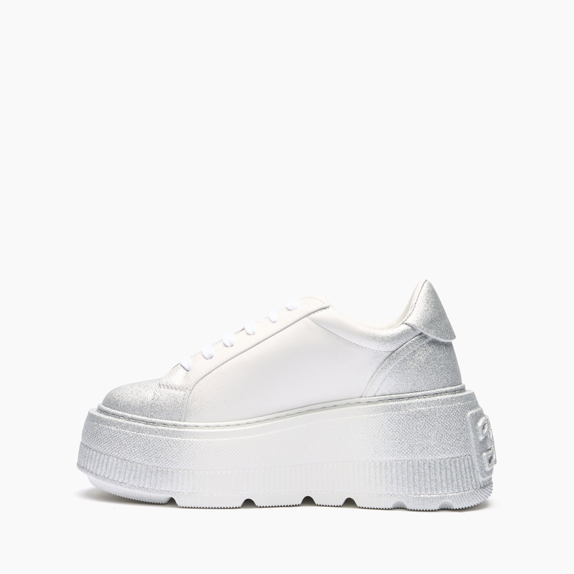 Casadei Nexus Salento Reflex Sneakers White and Silver 2X045J0701C2691