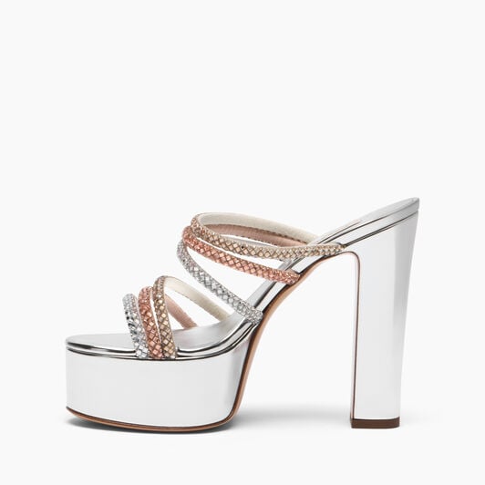 Casadei Plataforma Patty Andromeda Silver 1M514B1301C2967 Casadei Plataforma Patty Andromeda Silver 1M514B1301C2967