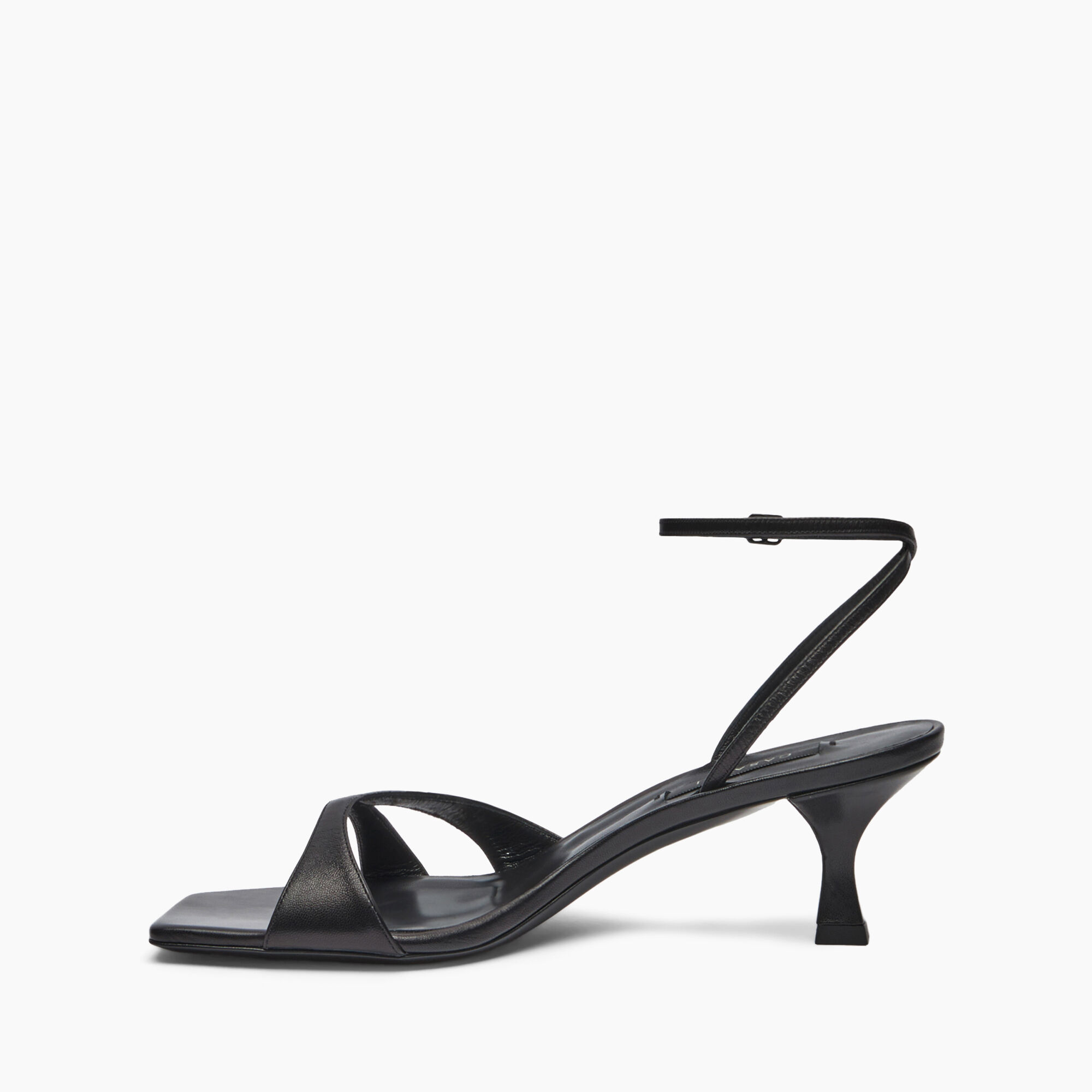 Geraldine Leather Kitten Sandals