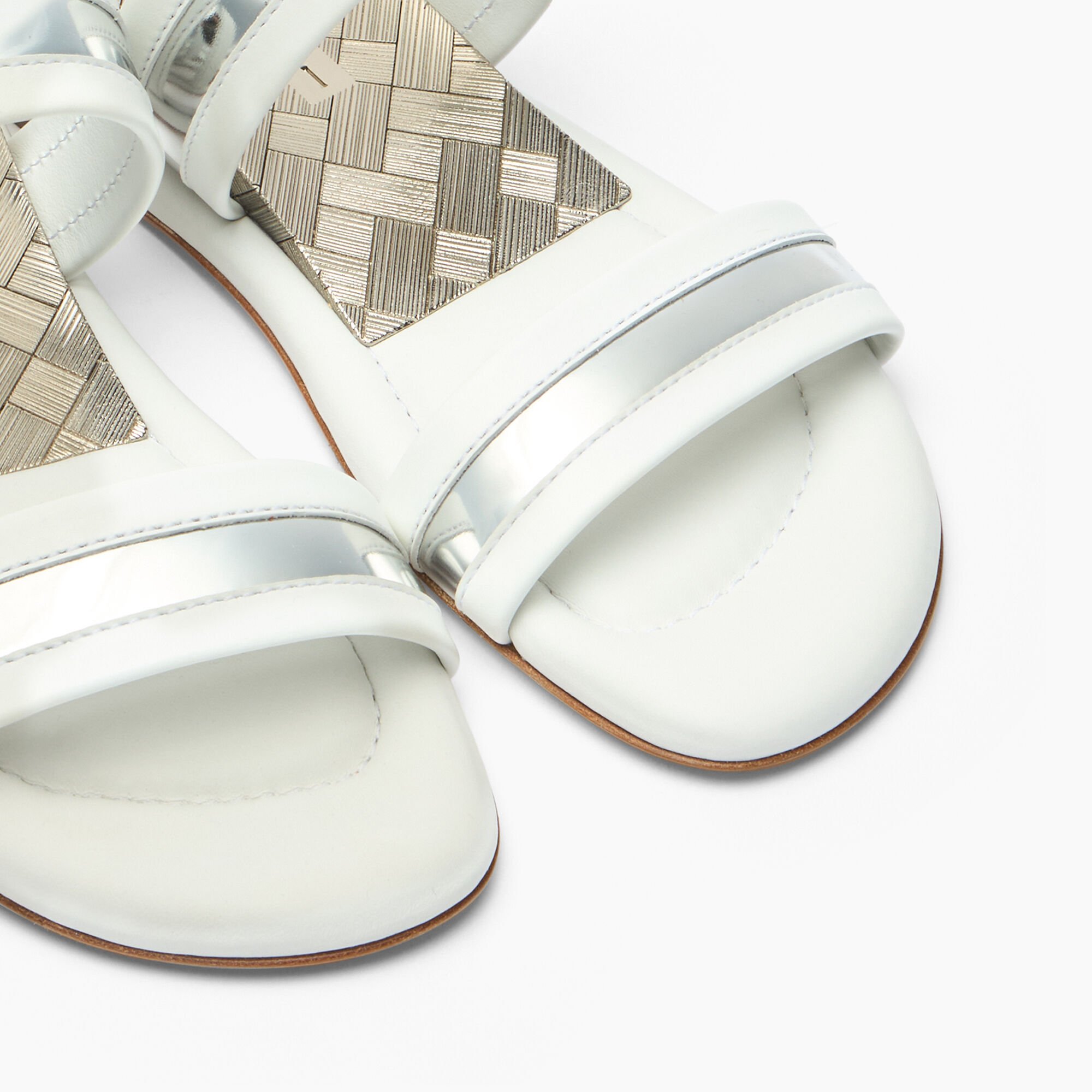 Casadei Zeppa Blade Flat White, silver 1M511B0201C2963