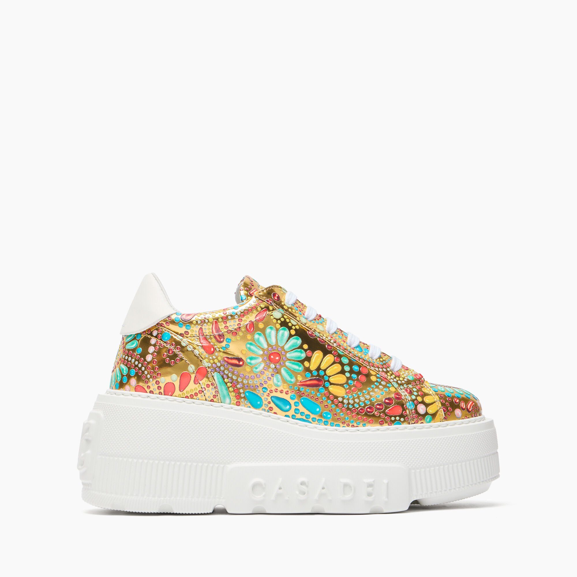 Casadei Nexus Nuggets Sneakers Gold 2X055J0701NUGGE