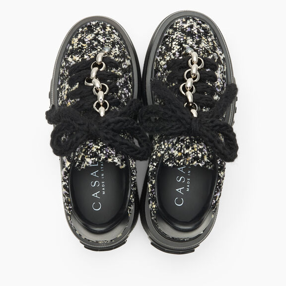 Casadei Nexus Buclé Sneaker Black 2X125C070NC3091 Casadei Nexus Buclé Sneaker Black 2X125C070NC3091
