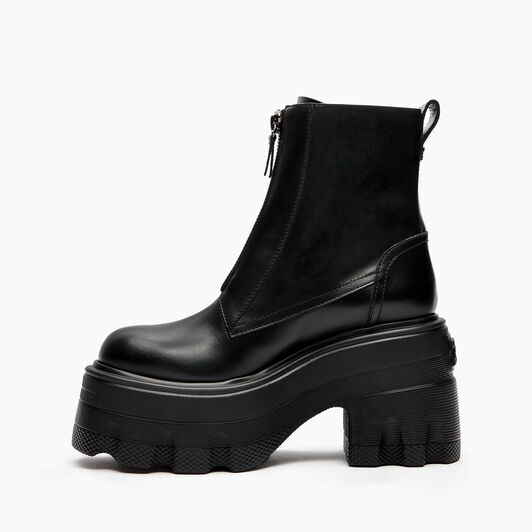  Maxxxi Zipped Leather Ankle Booots Black 2R500Y070NC1563