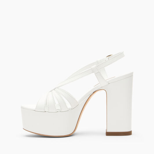 Casadei Elsa Plateauschuhe Weiss 1L463B1201C2124