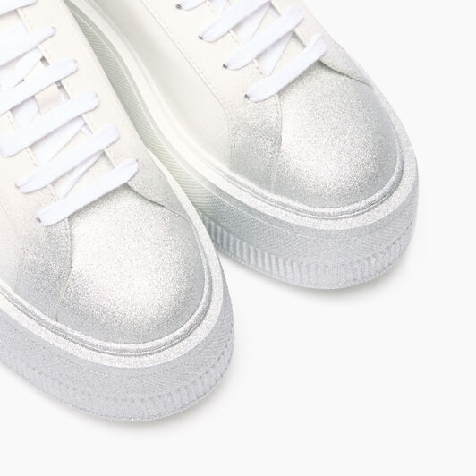 Casadei Nexus Salento Reflex Sneakers White and Silver 2X045J0701C2691