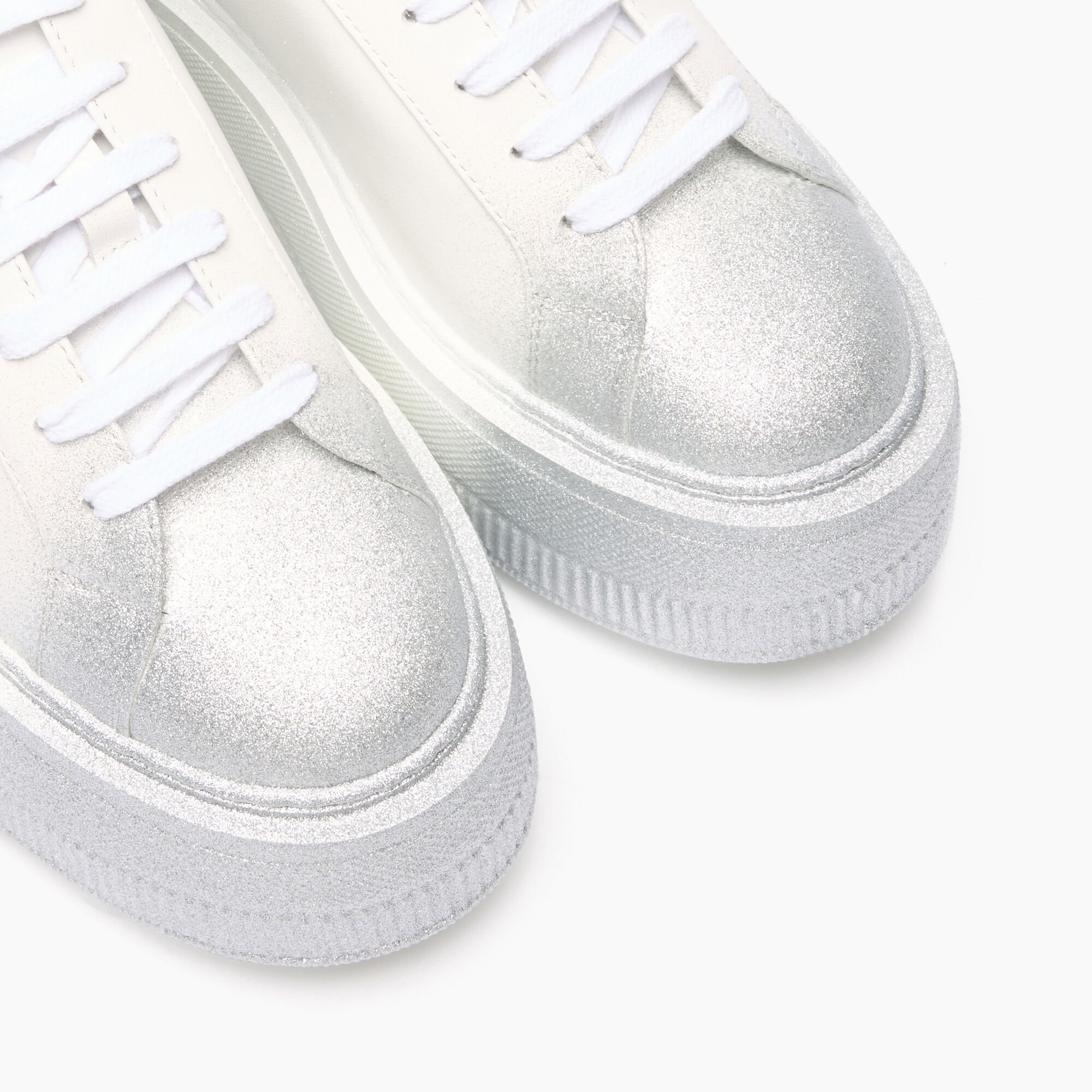 Casadei Nexus Salento Reflex Sneakers White and Silver 2X045J0701C2691