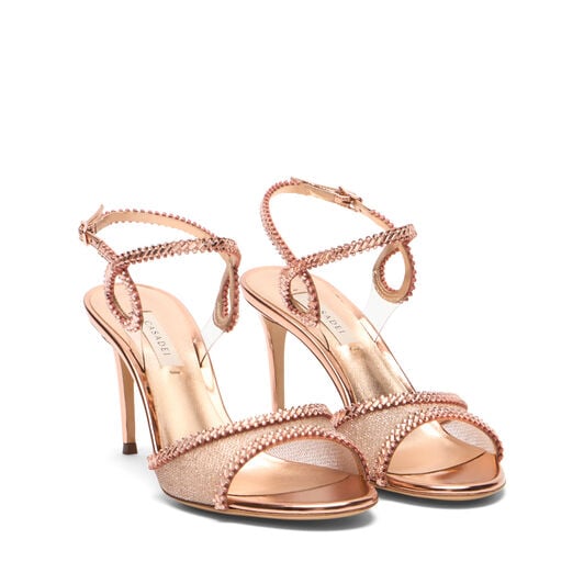 Casadei Josephine Julia Sandal Blush, rose gold 1L436B0801C2955 Casadei Josephine Julia Sandal Blush, rose gold 1L436B0801C2955