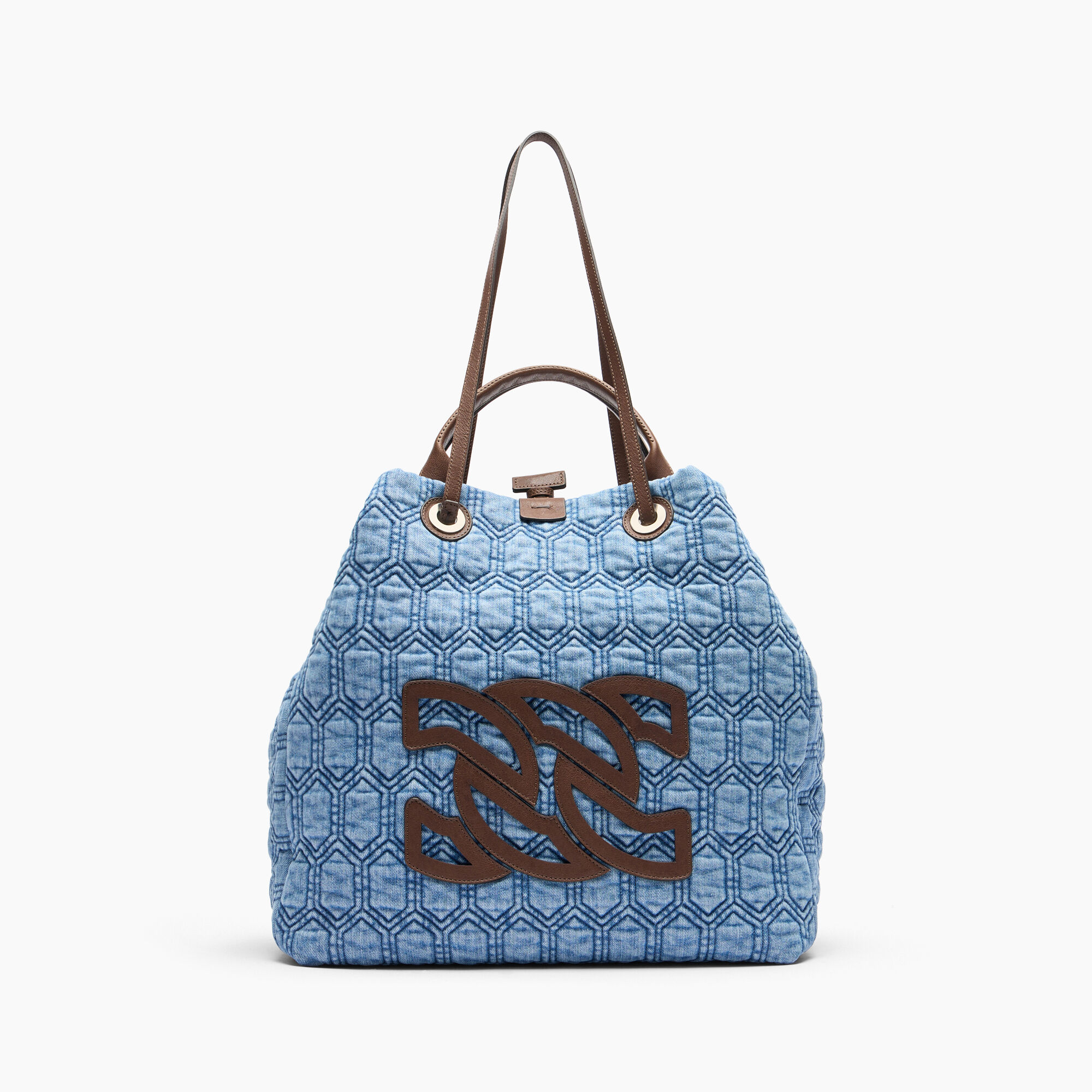 Casadei Denim Bag Denim and Saddle 3W472J0000DENCC
