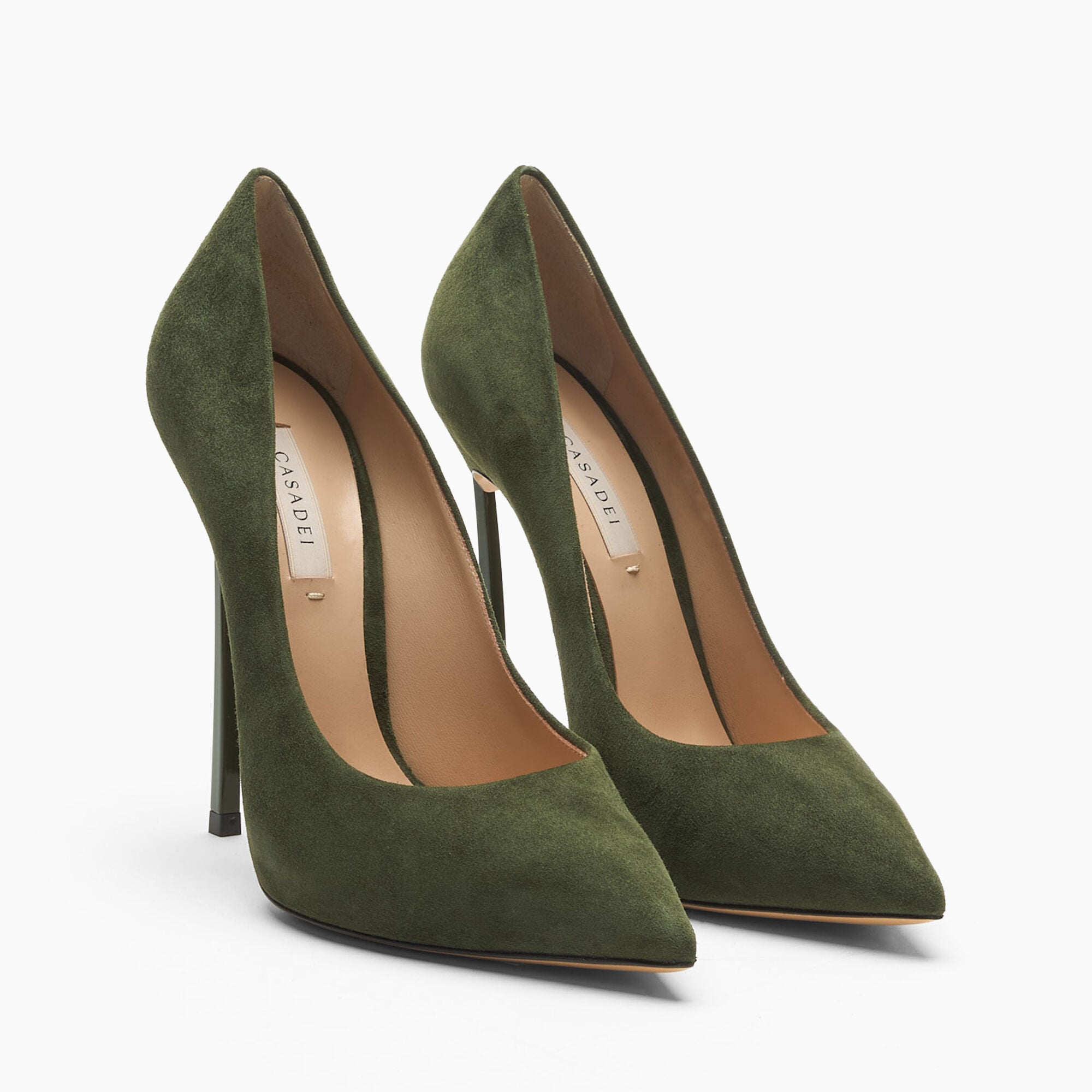 Casadei Blade Suede Pump Forest 1F916W120TCAMOS