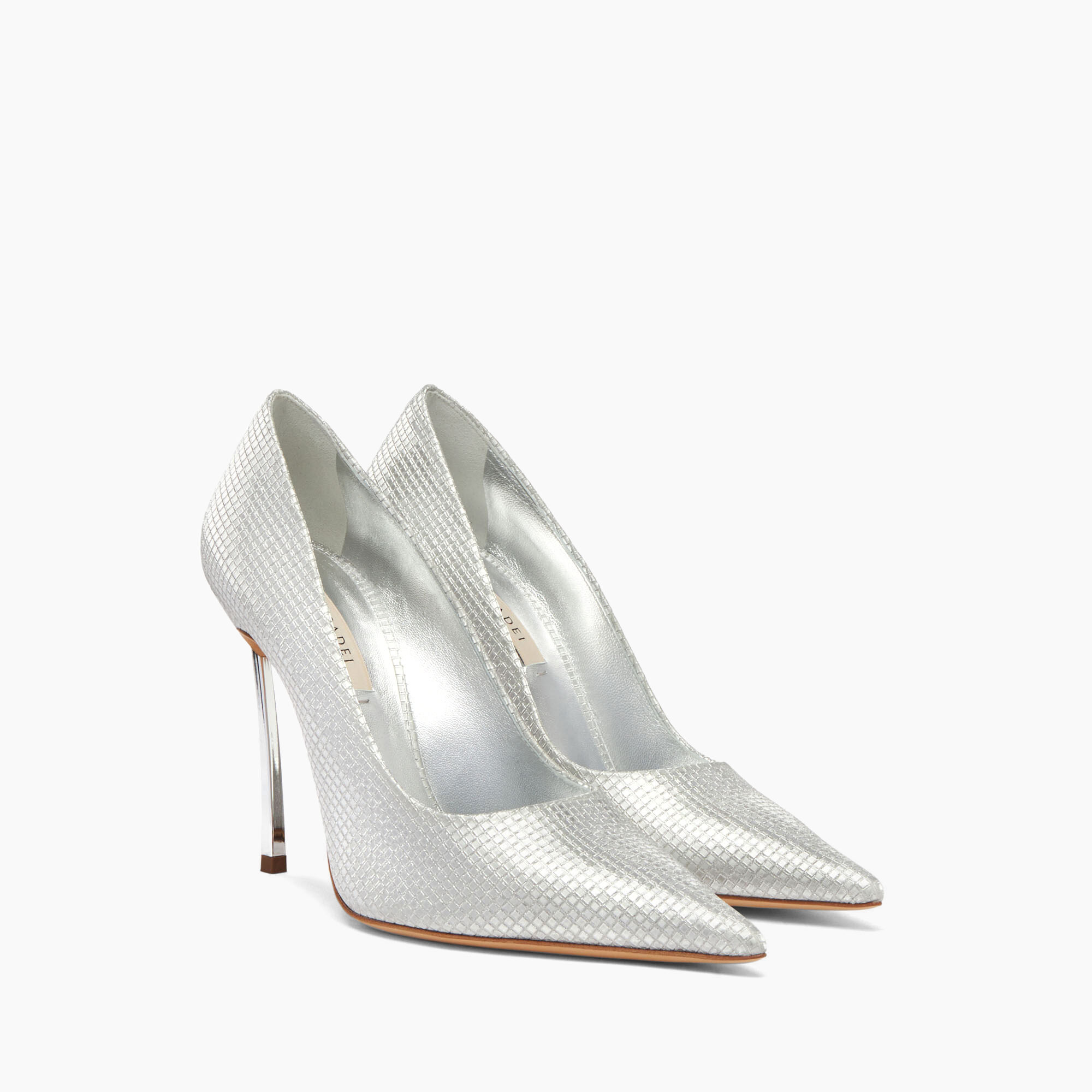 Casadei silver pumps deals