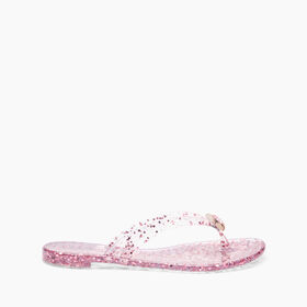 Casadei Jelly Glitter Flip Flops Paprika 1N232J0101C2663